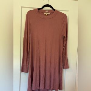 Long Sleeve Ribbed Dress